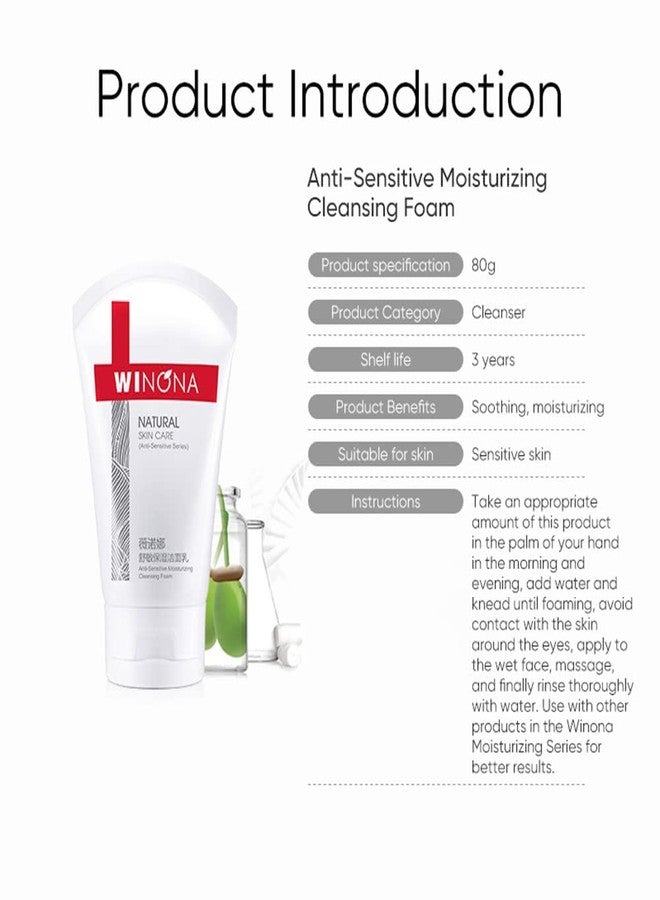 WINONA Moisturizing Cleansing Foam, Face Foam Cleanser,Deep Cleansing, Hydrating and Moisturizing for Sensitive Skin (Type B) - Image 3